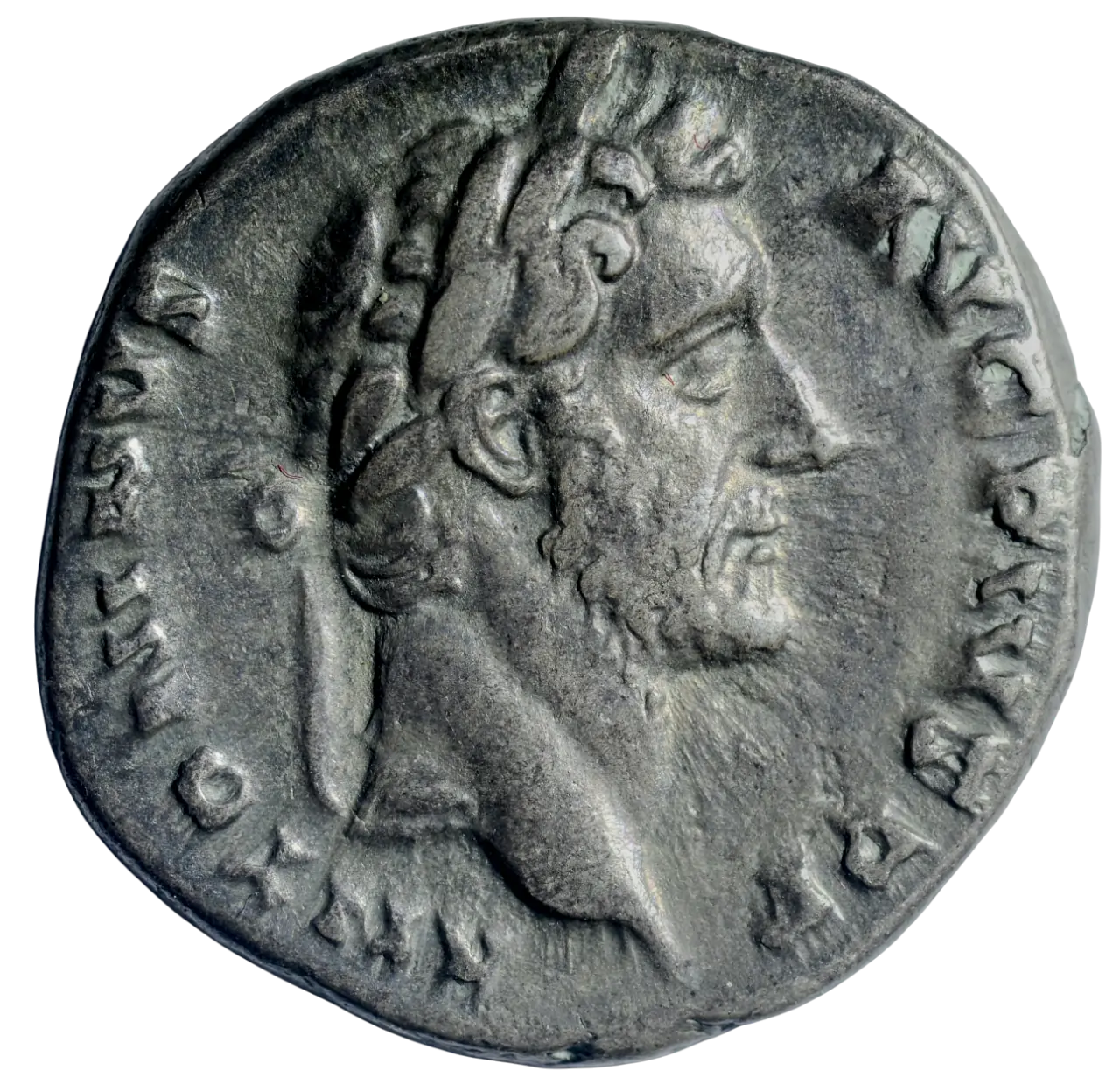 Antoninus Pius, Denar, Rom, 145–161 n. Chr. image 1