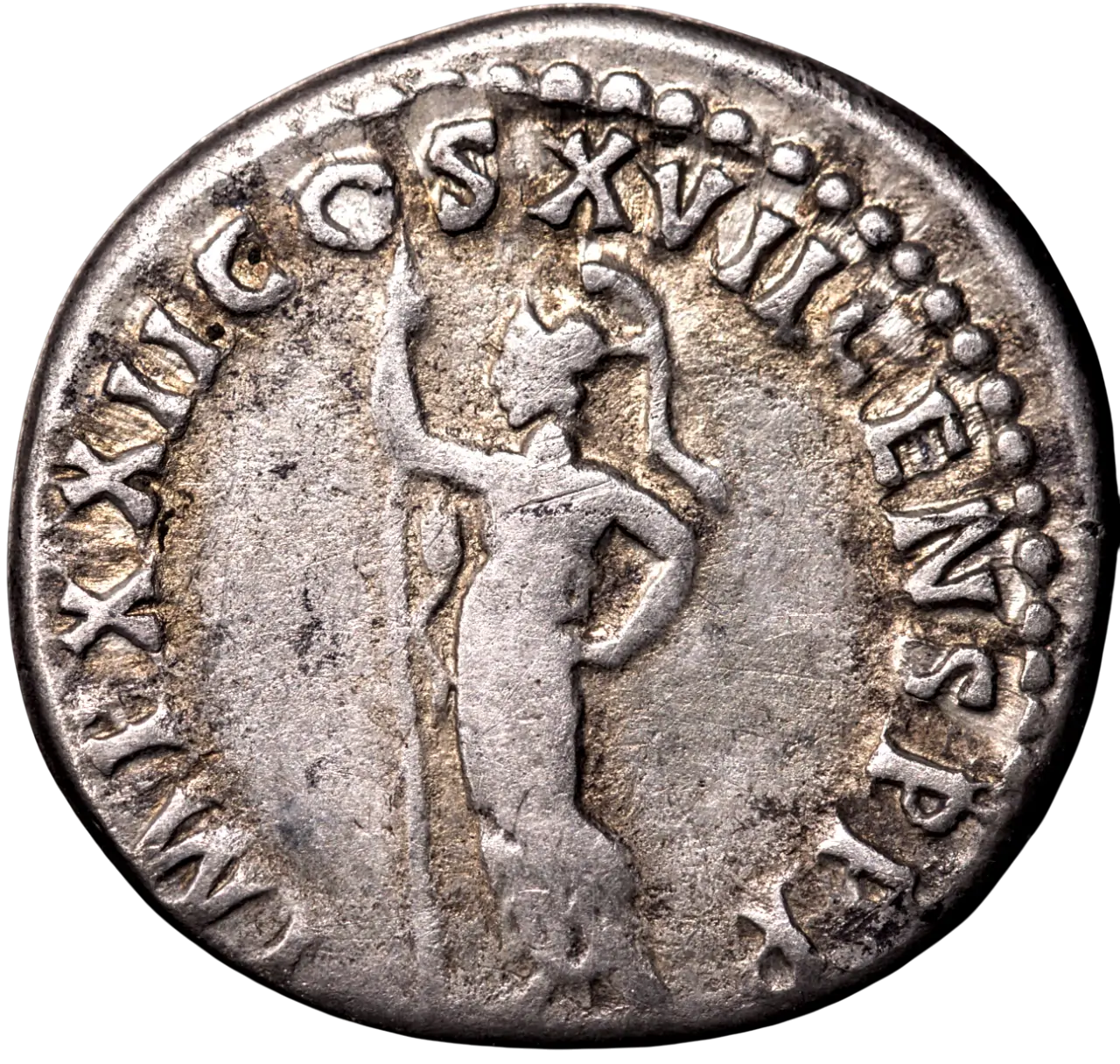 Domitian (81–96 n. Chr.), AR-Denar, Rom, 92 n. Chr image 2
