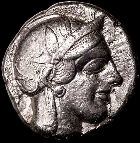 Attische Tetradrachme mit Athene und Eule (454–404 v. Chr.) image 1