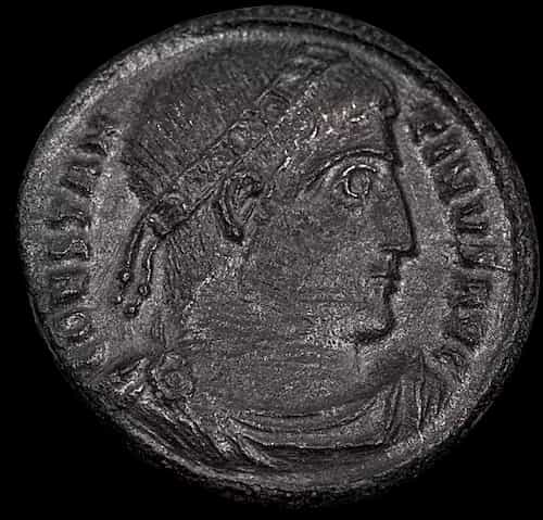 Monnaie romaine en bronze AE3 330–334 ap. J.-C. – Constantin II César image 1