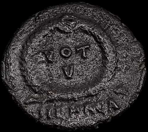 Follis romain en bronze AE3 363–364 ap. J.-C. – Jovien image 2