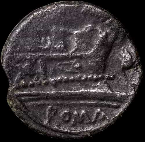 Römische Republik – As, nach 211 v. Chr., Rom image 2