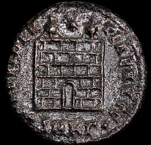 Monnaie romaine en bronze AE3 327–330 ap. J.-C. – Constantin le Grand image 2