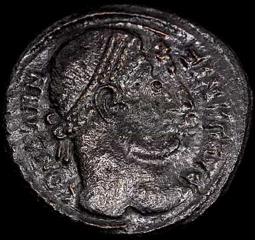 Monnaie romaine en bronze AE3 324–330 ap. J.-C. – Constantin le Grand image 1
