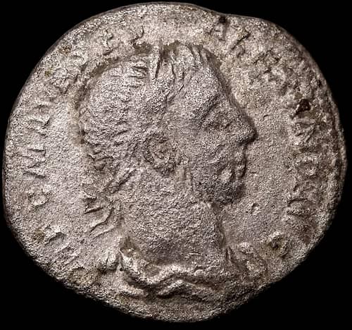 Antoniniano romano in argento 222–235 d.C. – Severo Alessandro image 1