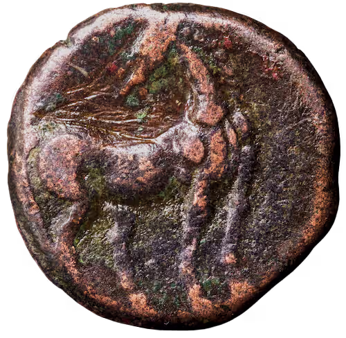 Karthago (Zeugitana) — AE20 Bronze — Tanit / Pferd stehend (241–221 v. Chr.) 2