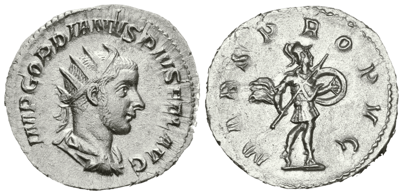 Gordian III, 238–244 n. Chr. Silber-Antoninian
